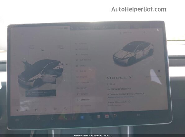 7SAYGDED8TA595364 2026 TESLA MODEL Y Gray 
