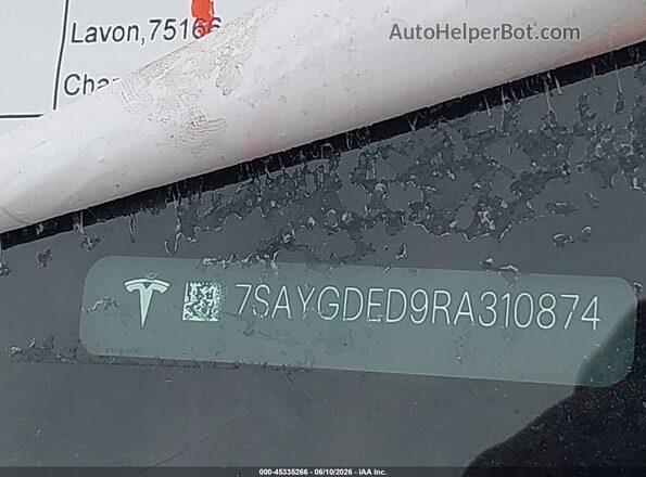 7SAYGDED9RA310874 2024 TESLA MODEL Y Black 