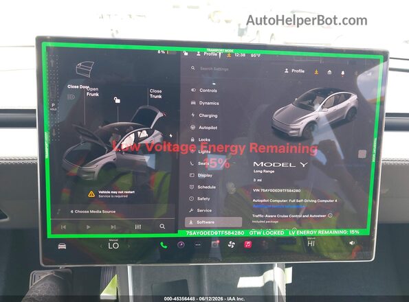 7SAYGDED9TF584280 2026 TESLA MODEL Y Gray 