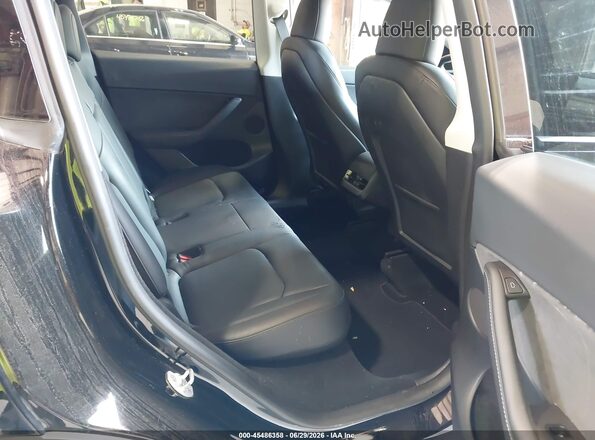 7SAYGDEDXPF940838 2023 TESLA MODEL Y Black Widok naklejki z numerem VIN