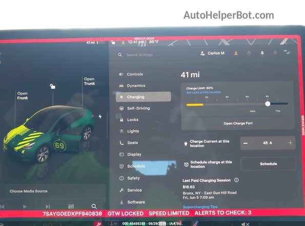 7SAYGDEDXPF940838 2023 TESLA MODEL Y Black 