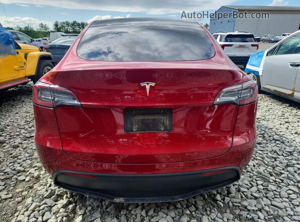 7SAYGDEDXRF046387 2024 TESLA MODEL Красный Вид сзади