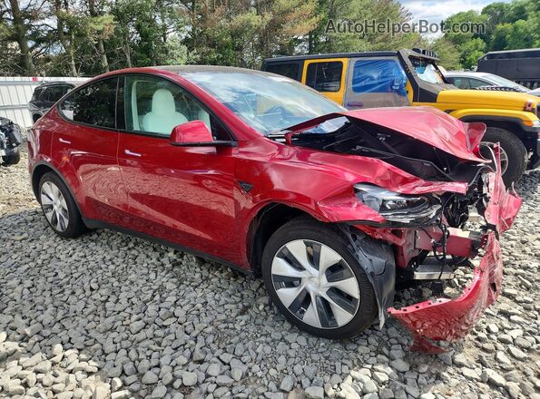 7SAYGDEDXRF046387 2024 TESLA MODEL Красный Передняя правая четверть