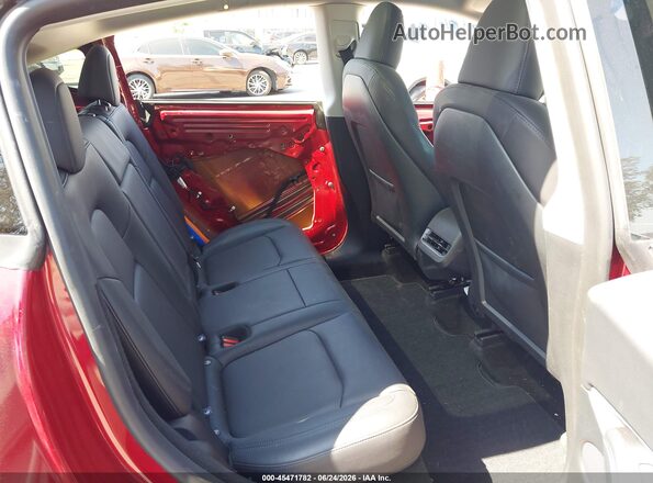 7SAYGDEDXSF319656 2025 TESLA MODEL Y Красный Вид наклейки с VIN-кодом