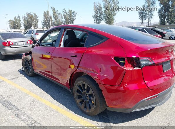 7SAYGDEDXSF319656 2025 TESLA MODEL Y Красный Задняя левая четверть