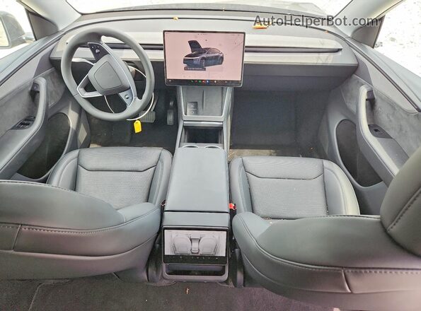 7SAYGDEDXTA447359 2026 TESLA MODEL Gray Առջևի վահանակի տեսք