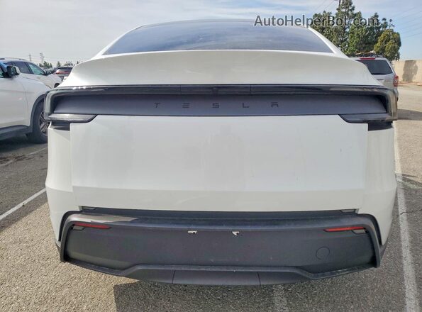 7SAYGDEDXTF580884 2026 TESLA MODEL White Вид ззаду