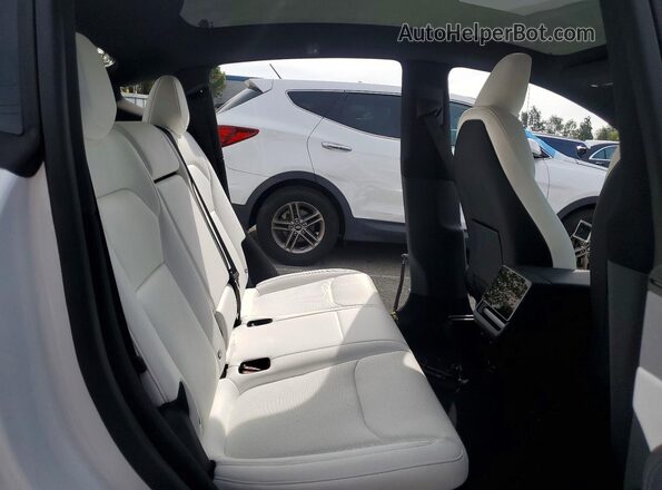 7SAYGDEDXTF580884 2026 TESLA MODEL White Вид задніх сидінь