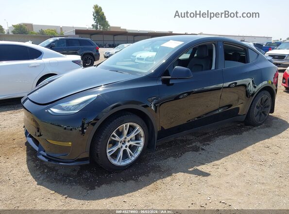 7SAYGDEE0NF411985 2022 TESLA MODEL Y Black Vista tres cuartos delantera izquierda