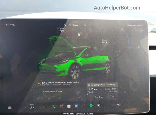 7SAYGDEE0NF411985 2022 TESLA MODEL Y Black 