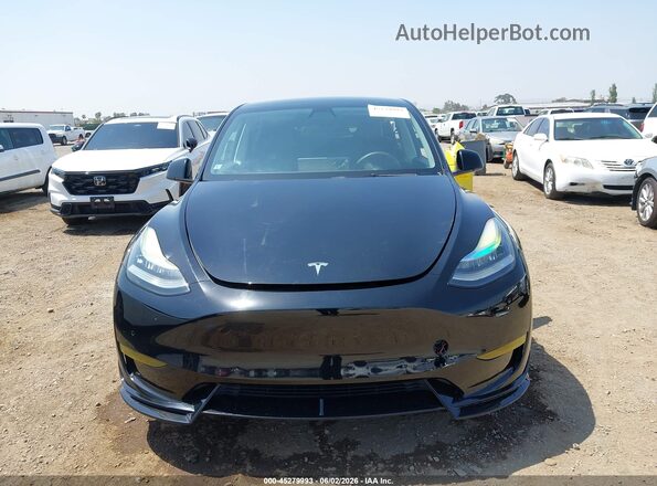 7SAYGDEE0NF411985 2022 TESLA MODEL Y Black Vista del cuadro de instrumentos