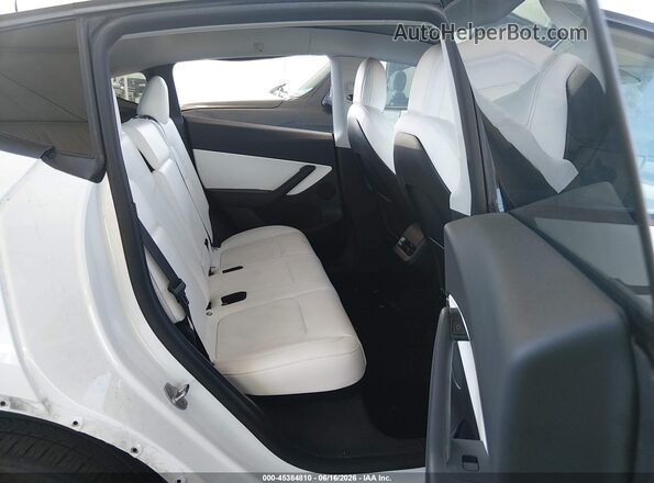 7SAYGDEE0NF438846 2022 TESLA MODEL Y Белый Вид наклейки с VIN-кодом