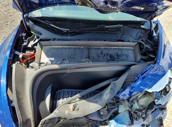7SAYGDEE0PA192655 2023 TESLA MODEL Blue ძრავის განყოფილების ხედი