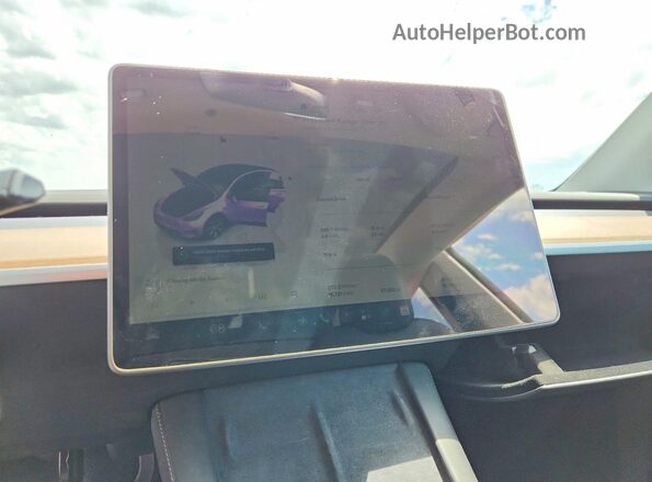 7SAYGDEE0PA192655 2023 TESLA MODEL Blue ხელსაწყოთა პანელის ხედი