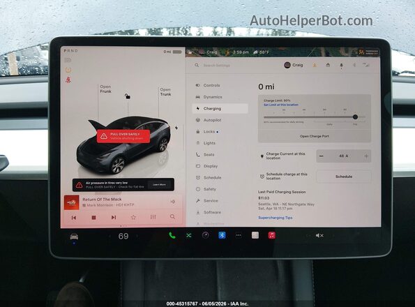7SAYGDEE0PF604009 2023 TESLA MODEL Y Gray 