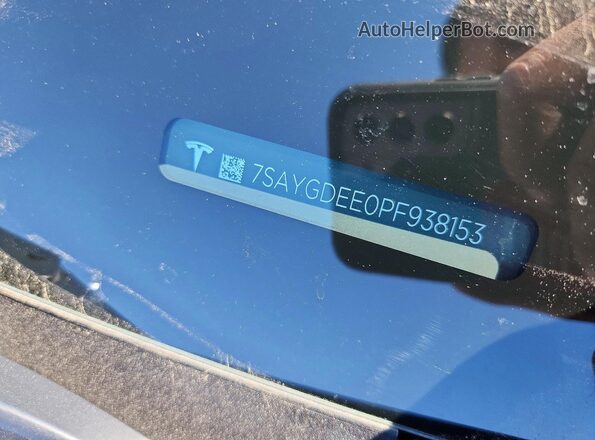 7SAYGDEE0PF938153 2023 TESLA MODEL Синий 