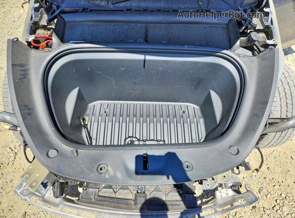 7SAYGDEE0PF957494 2023 TESLA MODEL Gray Rear interior view