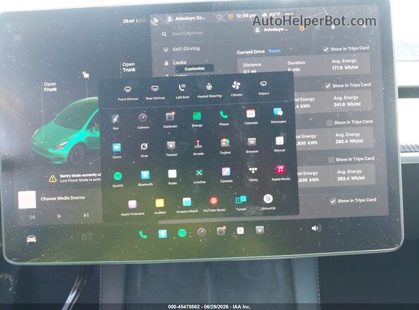 7SAYGDEE0RA214902 2024 TESLA MODEL Y Черный 