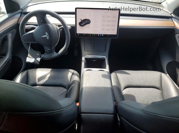 7SAYGDEE0RF195836 2024 TESLA MODEL Gray Dashboard view