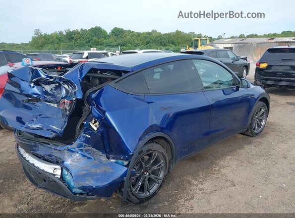 7SAYGDEE0SA337959 2025 TESLA MODEL Y Blue უკანა მარჯვენა