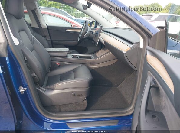 7SAYGDEE0SA337959 2025 TESLA MODEL Y Blue წინა სალონის ხედი