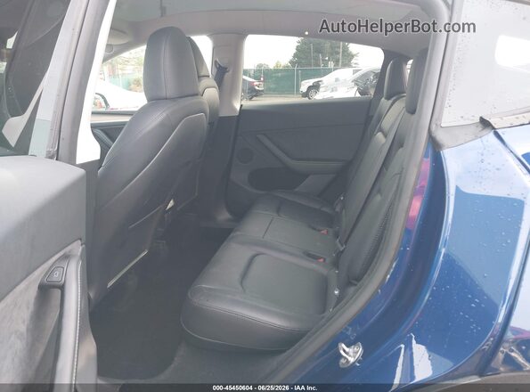 7SAYGDEE0SA337959 2025 TESLA MODEL Y Blue VIN კოდის სტიკერის ხედი