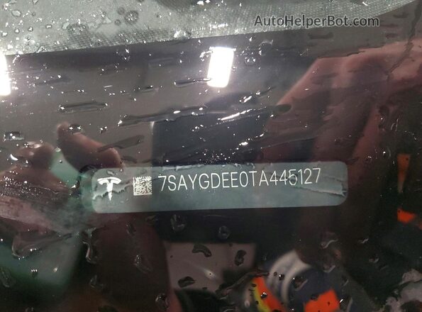 7SAYGDEE0TA445127 2026 TESLA MODEL Gray 