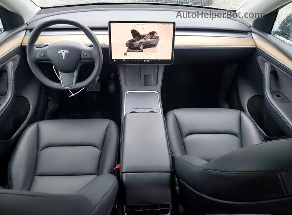 7SAYGDEE1NA015450 2022 TESLA MODEL Угольный Вид панели приборов