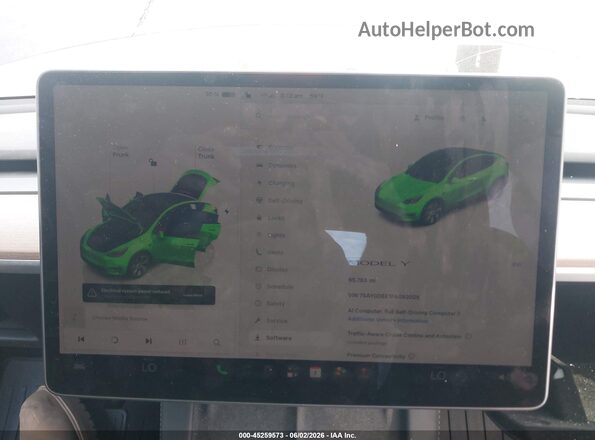 7SAYGDEE1PA092029 2023 TESLA MODEL Y Gray Հետևի նստատեղերի տեսք
