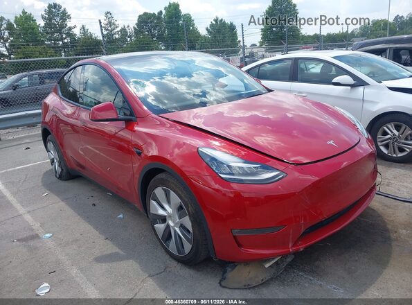 7SAYGDEE1PA124008 2023 TESLA MODEL Y Red უკანა სალონის ხედი
