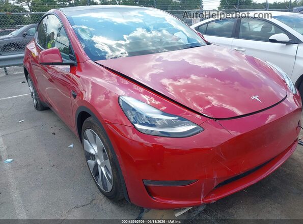 7SAYGDEE1PA124008 2023 TESLA MODEL Y Red წინა ხედი