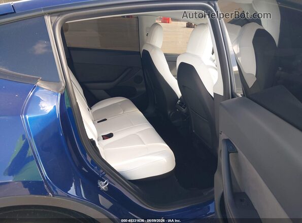 7SAYGDEE1PF616184 2023 TESLA MODEL Y Blue VIN sticker view