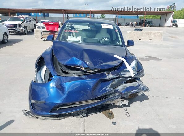 7SAYGDEE1PF616184 2023 TESLA MODEL Y Blue Dashboard view