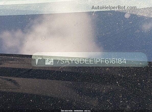 7SAYGDEE1PF616184 2023 TESLA MODEL Y Blue 