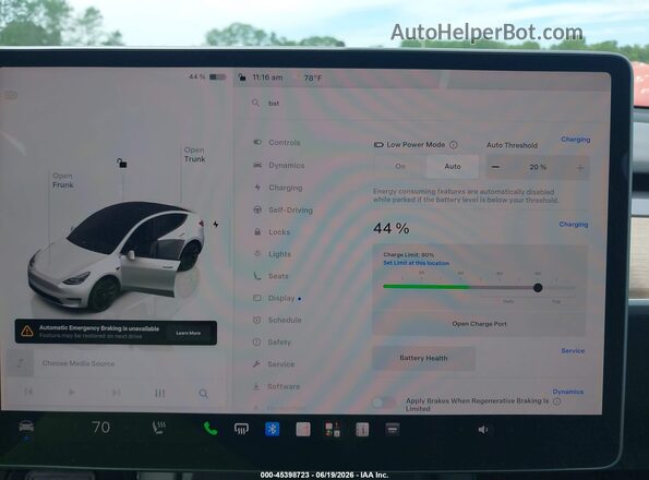 7SAYGDEE1PF748183 2023 TESLA MODEL Y White 