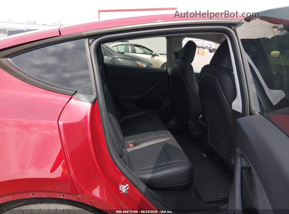 7SAYGDEE1RA222507 2024 TESLA MODEL Y Red Вид задніх сидінь