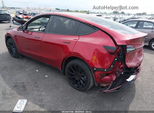 7SAYGDEE1RA222507 2024 TESLA MODEL Y Red Передня ліва чверть