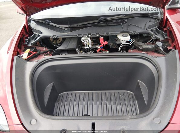 7SAYGDEE1RA222507 2024 TESLA MODEL Y Red Вид підкапотного простору