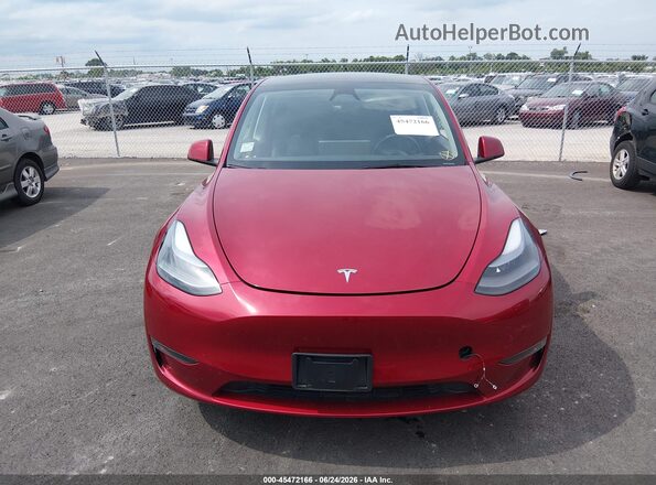 7SAYGDEE1RA222507 2024 TESLA MODEL Y Red Вид панелі приладів