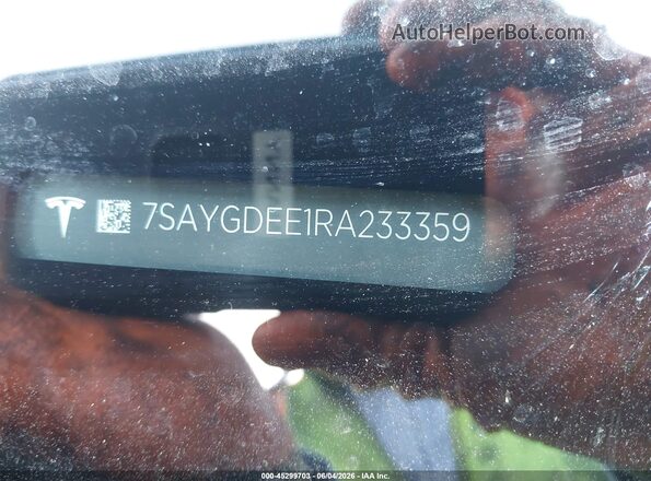 7SAYGDEE1RA233359 2024 TESLA MODEL Y Серый Вид подкапотного пространства