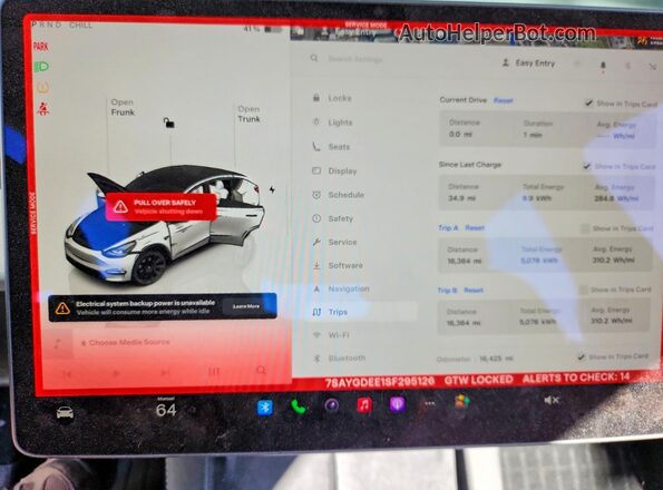 7SAYGDEE1SF295126 2025 TESLA MODEL Gray Սարքավորումների վահանակի տեսք