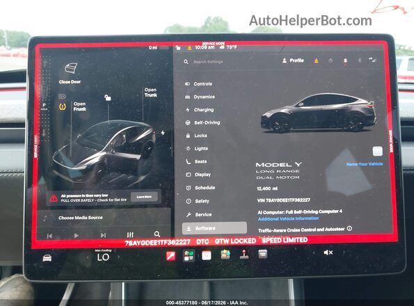 7SAYGDEE1TF362227 2026 TESLA MODEL Y Black 