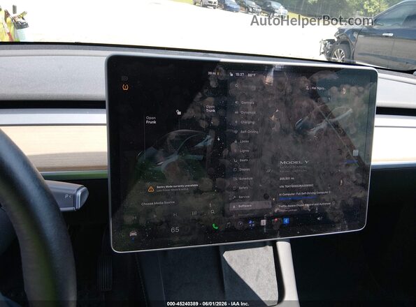 7SAYGDEE2NA006563 2022 TESLA MODEL Y Gray 