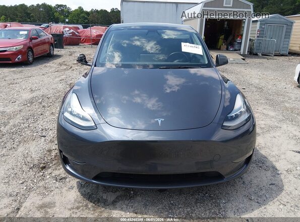 7SAYGDEE2NA006563 2022 TESLA MODEL Y Gray Widok zestawu wskaźników
