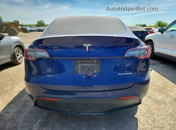 7SAYGDEE2NF504376 2022 TESLA OTHER Синий Вид сзади