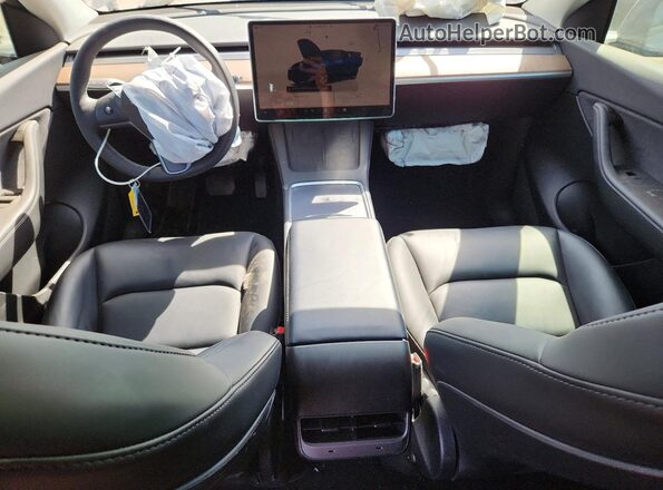 7SAYGDEE2NF504376 2022 TESLA OTHER Синий Вид панели приборов