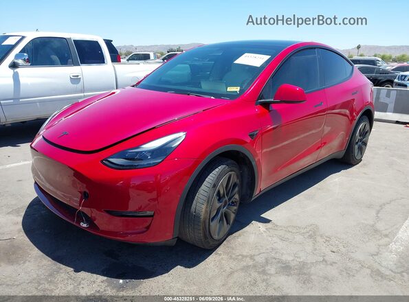 7SAYGDEE2NF546563 2022 TESLA MODEL Y Red Vista tres cuartos delantera izquierda