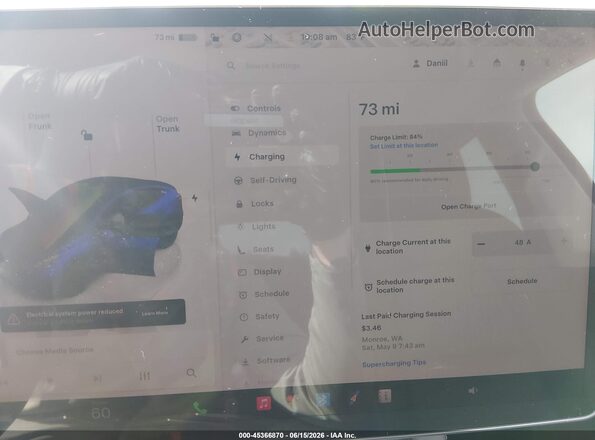 7SAYGDEE2NF558941 2022 TESLA MODEL Y Blue 