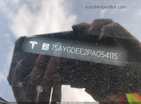 7SAYGDEE2PA054115 2023 TESLA MODEL Y Blue Engine compartment view