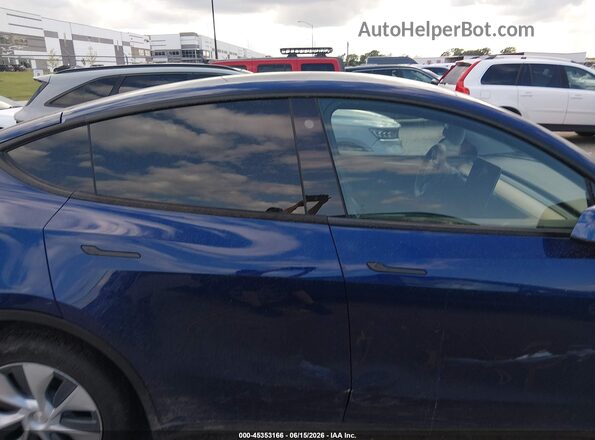 7SAYGDEE2PA054115 2023 TESLA MODEL Y Blue Dashboard view
